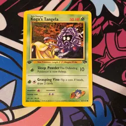 Koga's Tangela 81/132 Common Gym Challenge Pokemon 1st Edition Heavily Played - Image 1