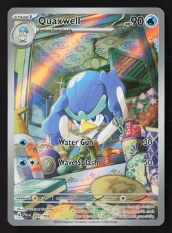 Quaxwell Illustration Rare Holofoil PAL 207/193 NM Pokemon TCG - Image 1