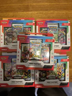 Pokemon TCG First Partner Illustration Collection Series 2 Promo Box x5 - Image 1