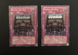 Konami Yu-Gi-Oh! Royal Decree DB2-EN106 DB2 Holo Trap x2 - Image 1