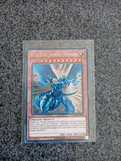 Blue Eyes Shining Dragon LCKC-EN008 Secret Rare Unl Edition Yugioh - Image 1