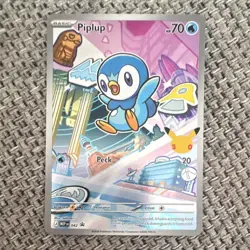 Piplup 042 MEP Mega Evolution Black Star Promo Holo Pokemon NM - Image 1