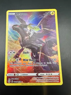 Pokemon TCG Zekrom TG05/TG30 Brilliant Stars Holo Trainer Gallery - Image 1