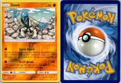 SAWK - 72/147 Burning Shadows - POKEMON Reverse Holo NM/M - Image 3