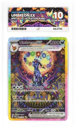 Pokemon TCG Umbreon EX Prismatic Evolutions SIR 161/131 ACE 10 - Image 1