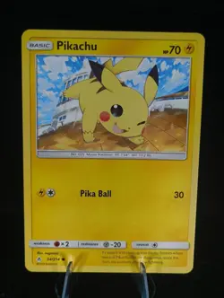Pikachu 54/214 Common Unbroken Bonds Pokemon Lightly Played - Image 1