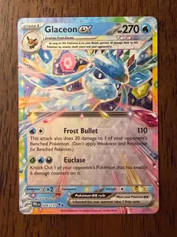 Glaceon ex 026/131 Pokemon Prismatic Evolutions - DOUBLE RARE NM - Image 1