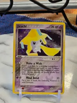 Pokemon TCG Jirachi 8/101 Hidden Legends Reverse Holo Heavy Play - Image 1