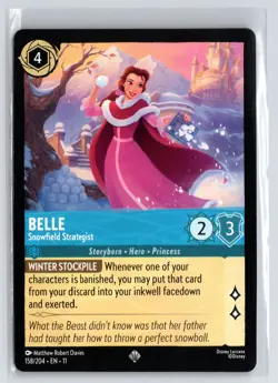 Belle #158/204 Winterspell Disney Lorcana - Image 1