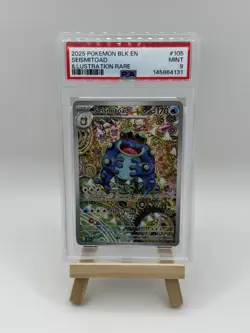 PSA 9 Seismitoad Illustration Rare 105/086 Black Bolt Pokemon Card Mint - Image 1
