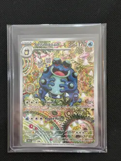 Seismitoad 105/086 Black Bolt Illustration Rare NM Pokemon Card TCG - Image 1