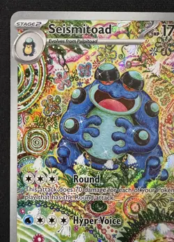 Seismitoad 105/086 Black Bolt Illustration Rare NM Pokemon Card TCG - Image 4