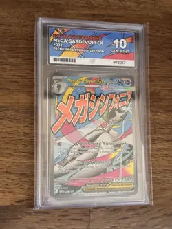 Pokemon TCG Mega Gardevoir EX #032 2026 Black Star Promo ACE 10 Perfect Subs! - Image 2