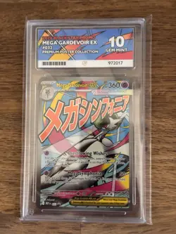 Pokemon TCG Mega Gardevoir EX #032 2026 Black Star Promo ACE 10 Perfect Subs! - Image 3