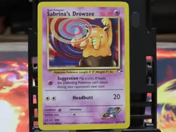 Sabrina's Drowzee 92/132 Gym Heroes LP Pokemon Card WOTC Vintage Common - Image 1