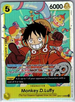 Monkey.D.Luffy OP07-109 SR 500 Years in the Future - One Piece Card - NM - Image 1