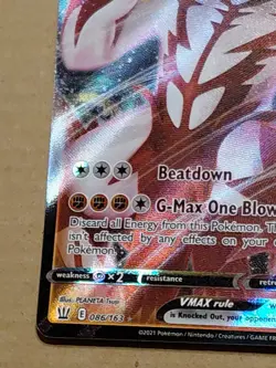 Pokemon Single Strike Urshifu Vmax 086/163 Battle Styles Ultra Rare MT-NM - Image 5