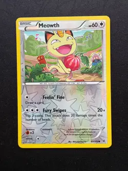 Meowth 67/108 Common RH XY6 Roaring Skies Pokemon Card Near Mint/Mint - Image 1