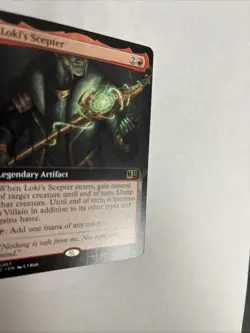 Loki’s Scepter Extended Art Nonfoil Superheroes Card #0367 MTG LP - Image 2
