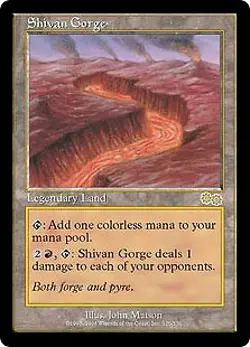 Magic MTG - Shivan Gorge - Epopee d'Urza - PLAYED - EN - Image 1
