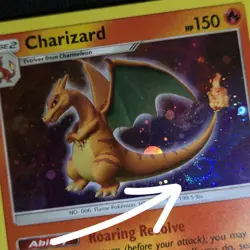 FART WHOLE SWIRL 🌀💫 Charizard SM226 Cosmos Holo Promo Nintendo Pokemon Card - Image 1