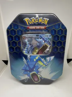 Pokemon TCG Hidden Fates Gyarados GX Tin NEW & Factory Sealed - Image 1