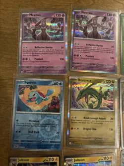 Pokemon 151 Holo Reverse Holo Lot Mewtwo Rayquaza More - Image 2