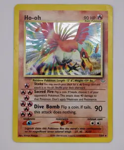 Pokemon Ho-Oh 7/64 Holo Neo Revelation MP+ WOTC Vintage Clean Display Copy - Image 1