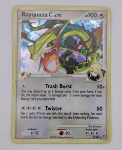 Rayquaza C 8/147 Holo Rare Supreme Victors Pokemon LP+ Very Clean Copy - Image 1