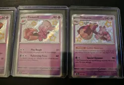 Tinkatink 165 Tinkatuff 166 Tinkaton 167/091 Shiny SV Paldean Fates Pokemon TCG - Image 3