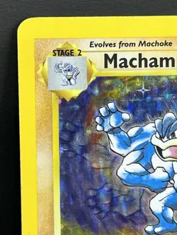Machamp 8/102 1st Edition Base Set Holo Rare Pokemon TCG 1999 - Image 2