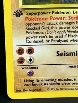Machamp 8/102 1st Edition Base Set Holo Rare Pokemon TCG 1999 - Image 5