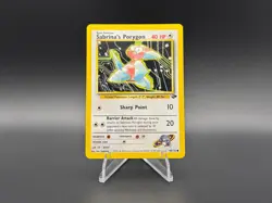 Sabrina's Porygon 98/132 Unlimited | Gym Challenge Pokemon Vintage WOTC - MP - Image 1