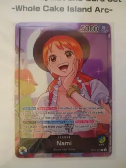 One Piece Card Game - Nami -Whole Cake Island Alt art Leader - OP11-041 - NM - Image 1