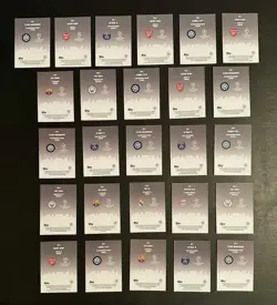 2025-26 Topps Chrome UEFA Champions League - Silenced Refractor Insert LOT (26x) - Image 2