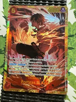 Portgas D. Ace SEC OP16-118 The Time of Battle ONE PIECE Card game English - Image 1