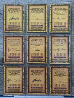 Fleer Ultra Spider-Man 1996 Limited Edition Trading Card Lot (9) Venom Carnage - Image 2