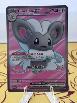 Pokemon TCG Cinccino ex 105/086 Chaos Rising Ultra Rare Card NM/M - Image 1