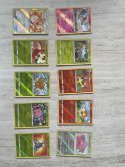 Pokemon Sun and Moon Reverse Holo 10 card bundle Good Condition - Image 1