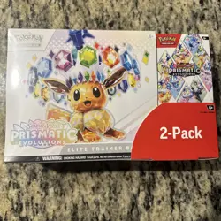 Pokemon Prismatic Evolutions Elite Trainer Box & Booster Bundle - Costco 2 Pack - Image 1