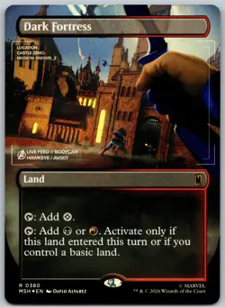 Dark Fortress (Borderless Foil) - #380 - Rare - Marvel Super Heroes - MSH - Image 1