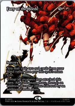 Fury of the Horde (Borderless) 71 Marvel Universe Eternal-Legal MTG NM - Image 1