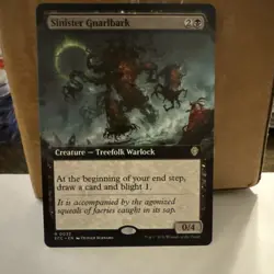 Sinister Gnarlbark -Extended Art R 0033 MTG Lorwyn Eclipsed Near mint ships fast - Image 1