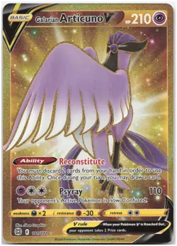 Galarian Articuno V (Secret) - 181/172 SWSH09: Brilliant Stars NM - Pokemon TCG - Image 1