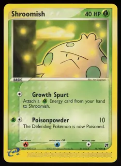 E-Reader Shroomish 78/100 Sandstorm Ken Sugimori Pokemon TCG Card - Image 1
