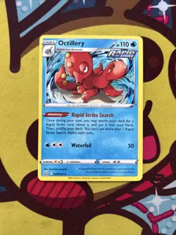 Pokemon Octillery 037/163 - Non Holo Rare - SWSH Battle Styles - Exclusive - Image 1
