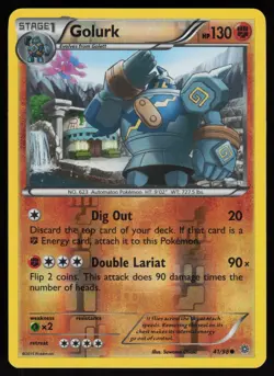 Reverse Holo Golurk 41/98 XY Ancient Origins Suwama Chiaki Art Pokemon TCG Card - Image 1