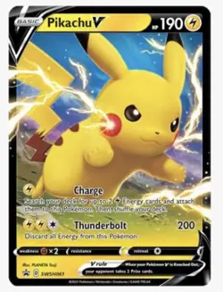 Pikachu V SWSH061 SWSH Promo Holo Pokemon Card EN - Image 1