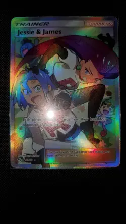 Pokemon TCG Jessie and James Trainer Ultra Rare Full Art 68/68 Hidden Fates - Image 1