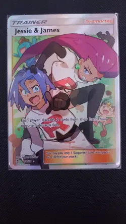 Pokemon TCG Jessie and James Trainer Ultra Rare Full Art 68/68 Hidden Fates - Image 2